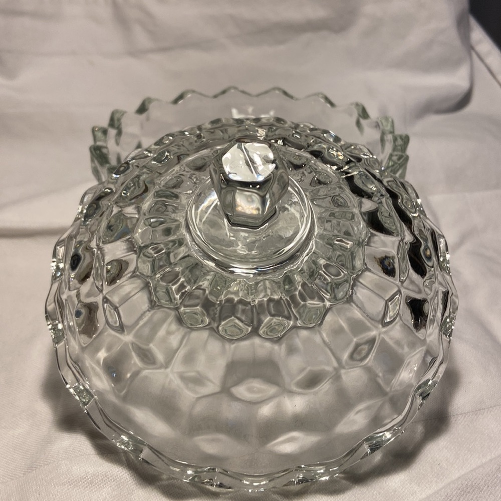 Vintage Fostoria Candy Dish with Lid American Clear (Stem 2056) - Picture 4 of 15